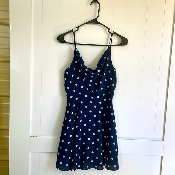 Blue and White Polka Dot Flair Mini - Picture 3 of 8